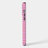 Roze Streep Telefoon Case iPhone Hoesje (Linkerkant)