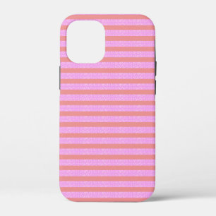 Roze streep telefoonhoesje iPhone 12 mini hoesje