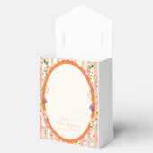 Roze Streep Waterverf Garden Baby shower Bedankdoosjes (Geopend)