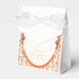 Roze Streep Waterverf Garden Baby shower Bedankdoosjes