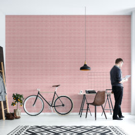 Roze streepbehang | Babykamerbehang Behang