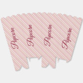 Roze streepontwerp bedankdoosjes (Ongevouwen)