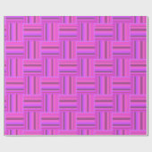 Roze stremplank cadeaupapier (Vlak)