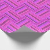 Roze stremplank cadeaupapier (Hoek)