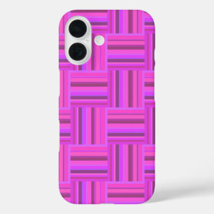 Roze stremplank iPhone 16 hoesje