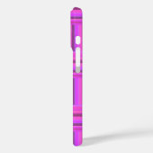 Roze stremplank Case-Mate iPhone case (Achterkant / Links)