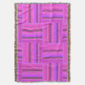 Roze stremplank deken (Voorkant Verticaal)