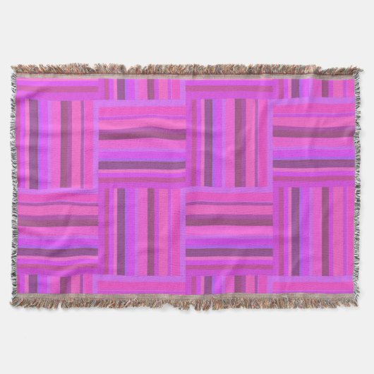 Roze stremplank deken (Voorkant)