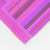 Roze stremplank fleece deken (Hoek)