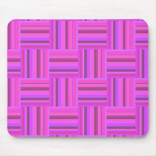 Roze stremplank muismat (Voorkant)