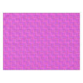 Roze stremplank tafelkleed (Voorkant (Horizontaal))