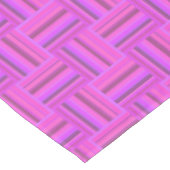 Roze stremplank tafelkleed (Gekanteld)