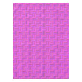 Roze stremplank tafelkleed (Voorkant)