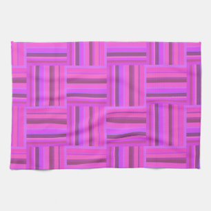 Roze stremplank theedoek