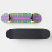 Roze strepe pasta persoonlijk skateboard (Horizontaal)