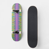 Roze strepe pasta persoonlijk skateboard (Voorkant)