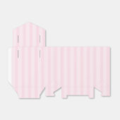 Roze strepen 1 bedankdoosjes (Uitgevouwen)