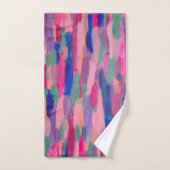 Roze strepen Abstract Bad Handdoek (Handdoek)