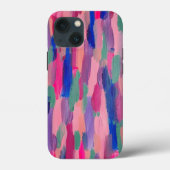 Roze strepen Abstract Case-Mate iPhone Case (Achterkant)