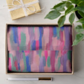 Roze strepen Abstract Tissuepapier (Geschenk)