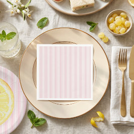 Roze Strepen Baby Shower Servet