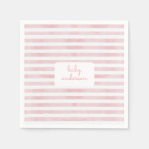 Roze strepen Baby shower