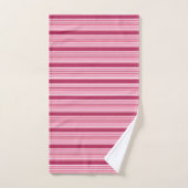 Roze strepen bad handdoek (Handdoek)