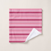 Roze strepen bad handdoek (Wasdoekje)