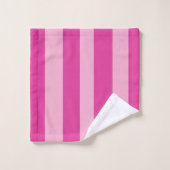 Roze strepen  bad handdoek (Wasdoekje)
