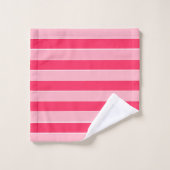 Roze strepen bad handdoek (Wasdoekje)