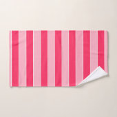 Roze strepen bad handdoek (Handdoek)