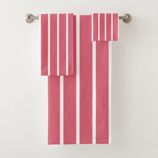 Roze strepen bad handdoek (Insitu)