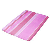 Roze strepen badmat (Gekanteld)