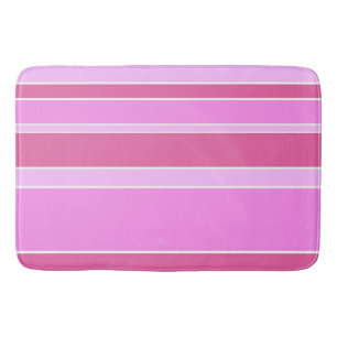 Roze strepen badmat