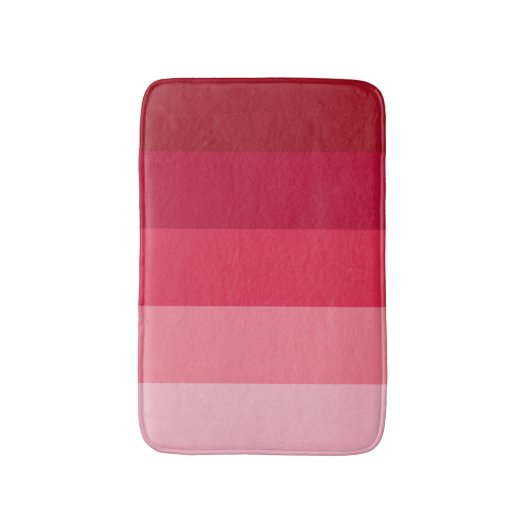 Roze strepen badmat (Voorkant Verticaal)