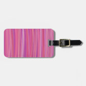 Roze strepen bagagelabel (Voorkant horizontaal)