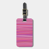 Roze strepen bagagelabel (Voorkant verticaal)