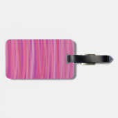 Roze strepen bagagelabel (Achterkant horizontaal)