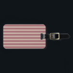 Roze strepen bagagelabel<br><div class="desc">Roze strepen</div>
