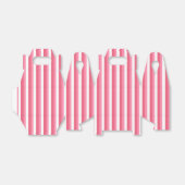 Roze strepen bedankdoosjes (Uitgevouwen)