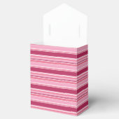 Roze strepen bedankdoosjes (Geopend)