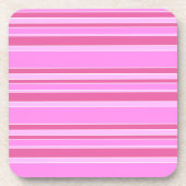Roze strepen bier onderzetter (Voorkant)
