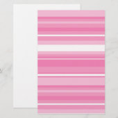 Roze strepen briefpapier (Voorkant / Achterkant)