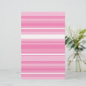 Roze strepen briefpapier (Staand voorkant)