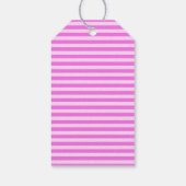 Roze Strepen Cadeau Labels Cadeaulabel (Achterkant)
