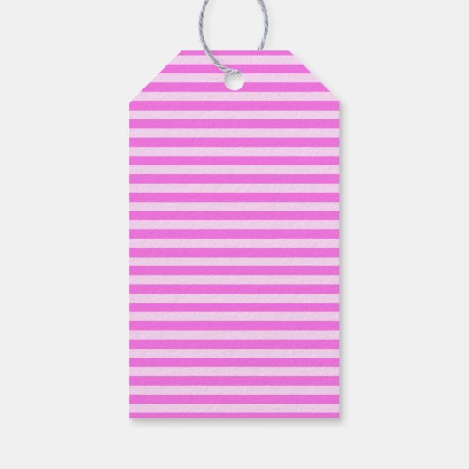 Roze Strepen Cadeau Labels Cadeaulabel (Achterkant)