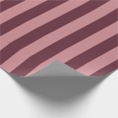 Roze strepen cadeaupapier (Hoek)