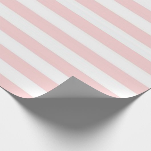Roze strepen cadeaupapier (Hoek)