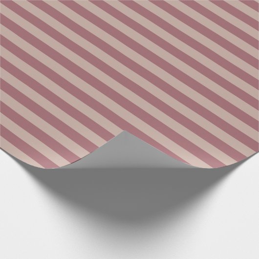 Roze strepen cadeaupapier (Hoek)