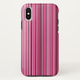 Roze strepen iPhone x hoesje